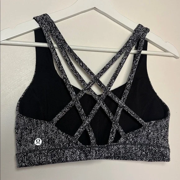 NEW Lululemon Free To Be Serene Bra-Power Luxtreme Irregular Denim Twill size 8 - Picture 3 of 7